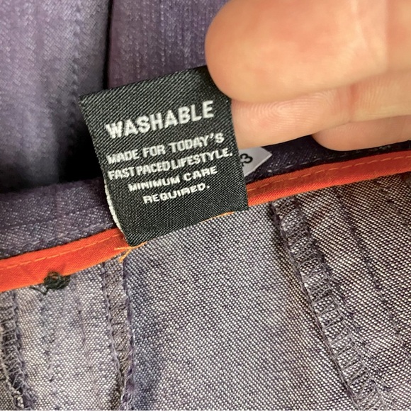 Vintage Larry Levine Purple Cotton Blend Midi Skirt 6 - Picture 5 of 13